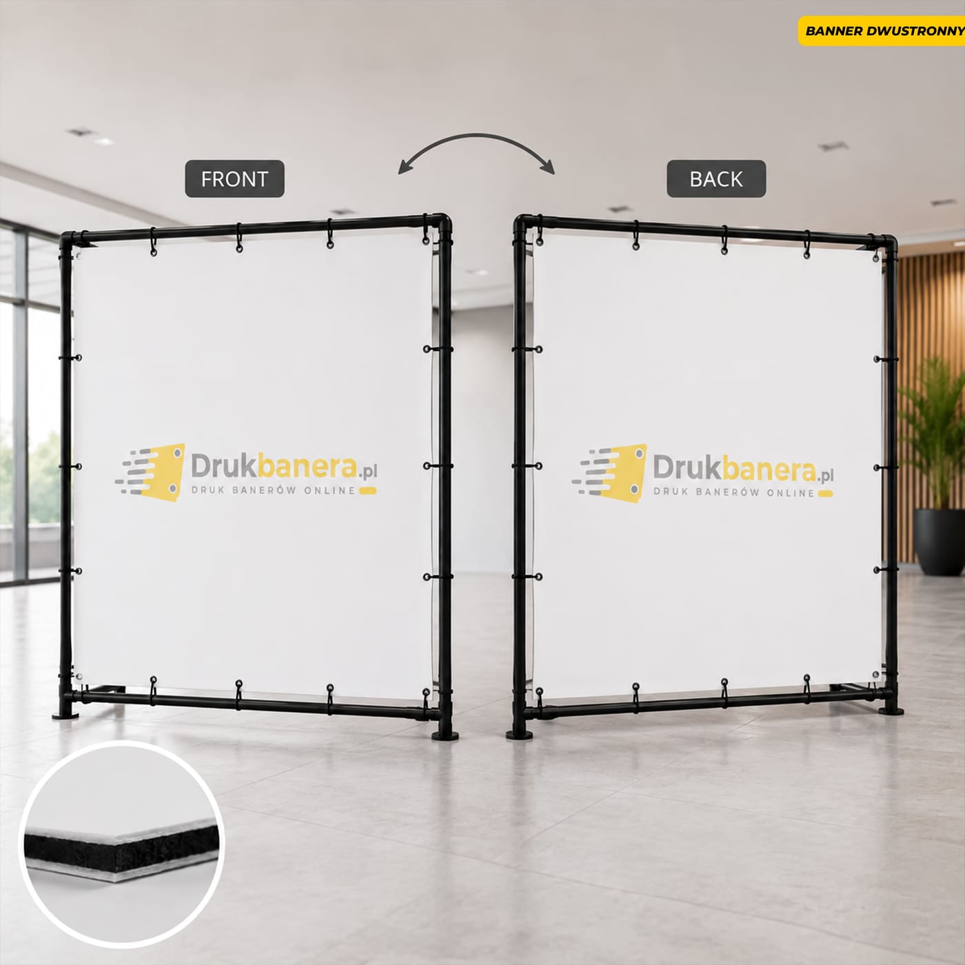 Baner blockout 650 g - przykład wydruku
