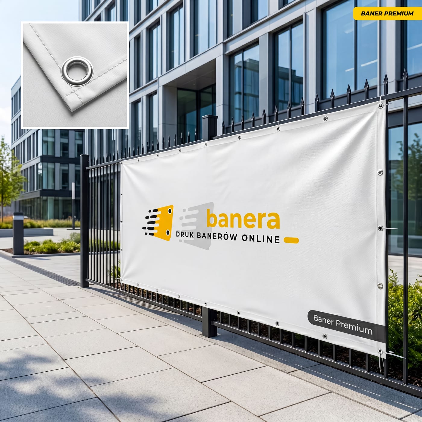 Baner powlekany 510 g - przykład wydruku