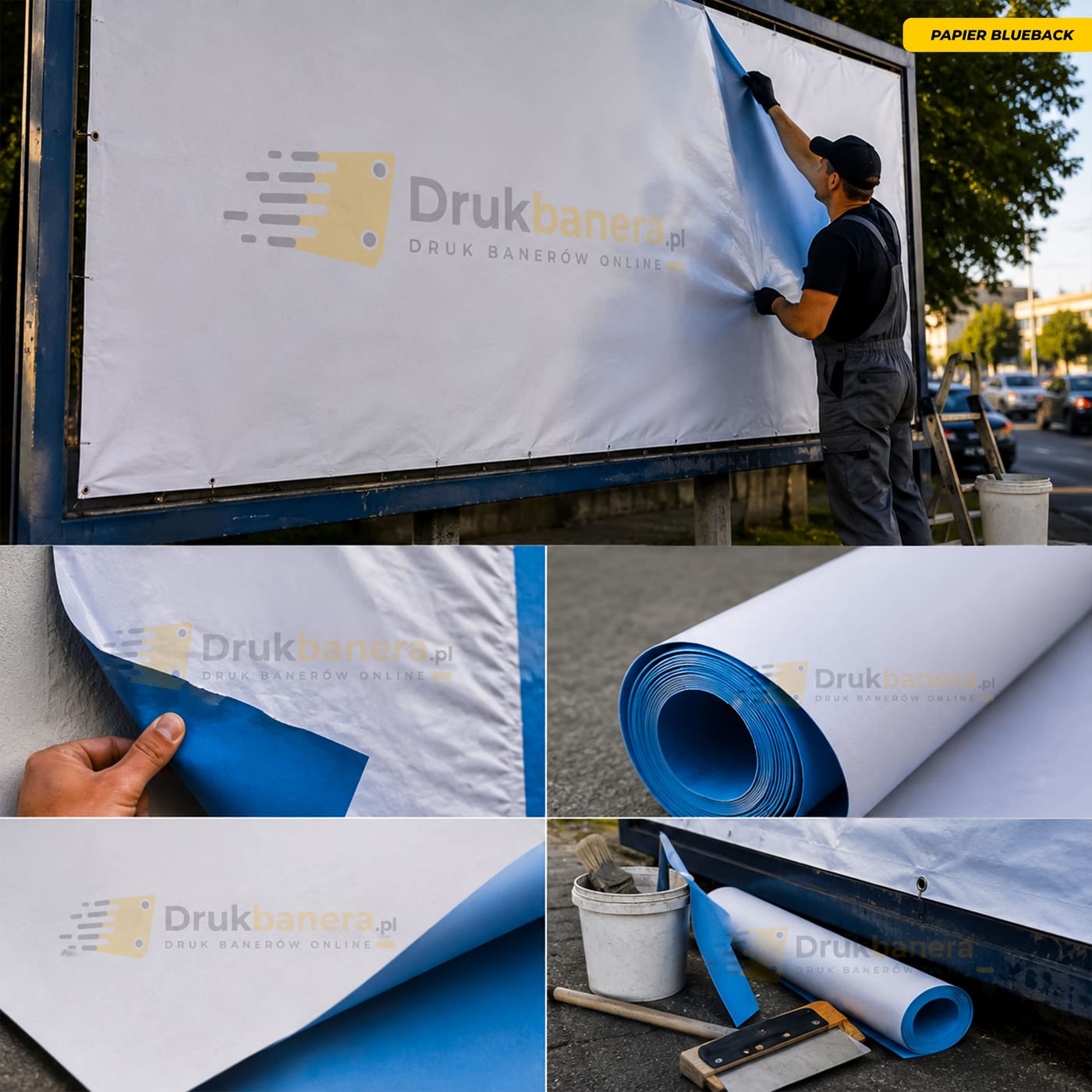 Papier blueback billboard 120 g - przykład wydruku